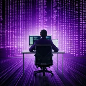 Firefly_fondo tech con codigo html color purpura, con estilo futurista oficina con metodologi 262872 Firefly_fondo tech con codigo html color purpura, con estilo futurista oficina con metodologi 262872